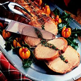 Spinach Stuffed Pork Roast