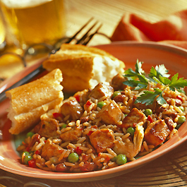 Paella de cerdo al estilo 