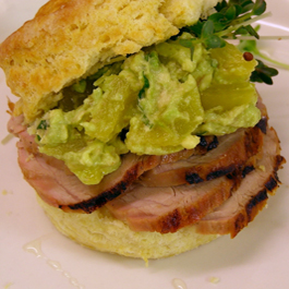 Pork Loin and Avocado Biscuit Sandwiches