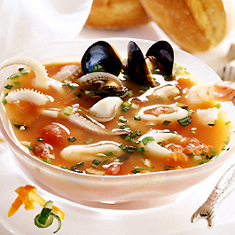 Chilled Calamari Cocktail Appetizer