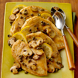 Mushroom Chicken Piccata