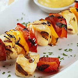 Grilled Chicken and Chorizo Skewers