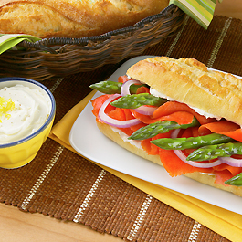 Fresh California Asparagus and Smoked Salmon