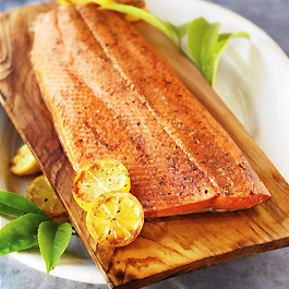 Asian Glazed Planked Salmon