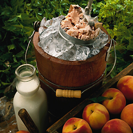 Peach Cherry Ice Cream