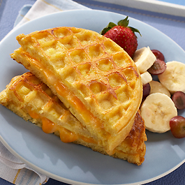 Egg and Cheese Waffle Sandwich