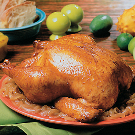 Chicken Roasted with Rum and Ginger
