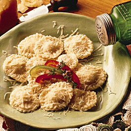 Wisconsin Provolone Ravioli Gratin