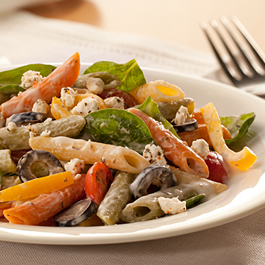 Creamy Mediterranean-style Pasta Salad