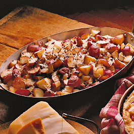 Roesti (Fried Potatoes with Wisconsin Cheese and Onion)