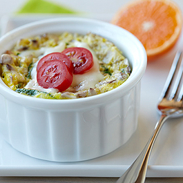 Microwave Egg & Veggie Breakfast Bowl