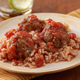 Tex-Mex Meatballs and Rice