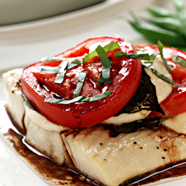 Alaska Halibut Caprese