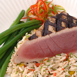 Grilled Yellowfin Tuna With Rosemary