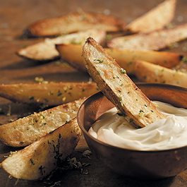 Skillet Fries with Gremolata and Aioli