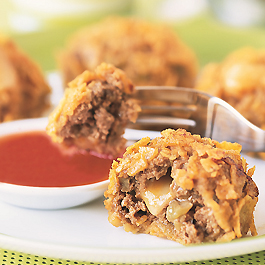 Taco Beef Nuggets with Tejano Dipping Sauce