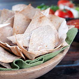 Baked Whole-Wheat Tortilla Chips