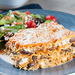 Pumpkin Mushroom Lasagna