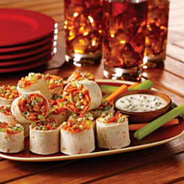 Buffalo Chicken Pinwheels