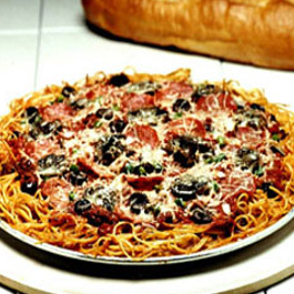 Spaghetti Pizza