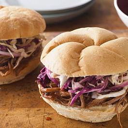 BBQ Beef Brisket Sandwiches with Coleslaw