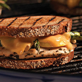 Grilled Chicken Patty Melt