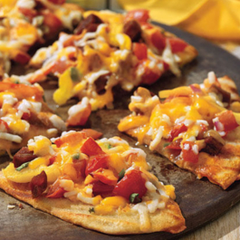 Grilled Flatbread with Chorizo & Peppers