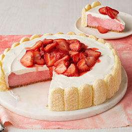 Fresh Strawberry Shortcake Cheesecake