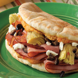 Grecian Flatbread Sandwich