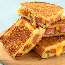 Grilled Hot Dog-Cheese Sandwich