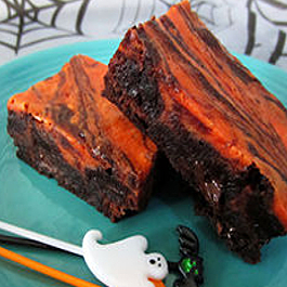 Halloween Scream Cheese Brownies