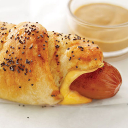 Cheesy Piggies in a Blanket with Come-Back Sauce