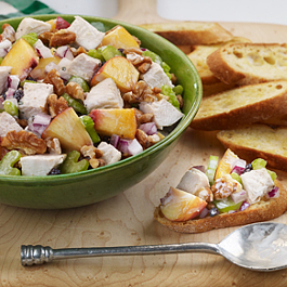 Chicken Salad with Peaches and Walnuts