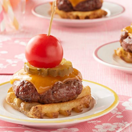 Mini Cheeseburgers and Fries