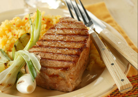 Hoppin' Habanero and Honey Pork Chops