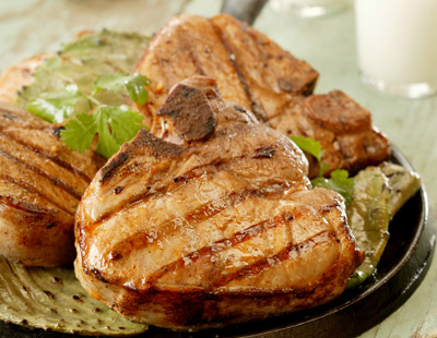 Chipotle-Lime Marinated Grilled Pork Chops