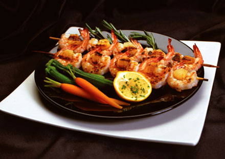 Pineapple Honey Grilled Shrimp