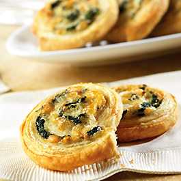 Spinach-Cheese Swirls
