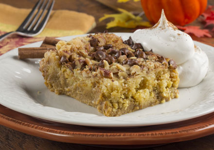 Autumn Pumpkin Dump Cake