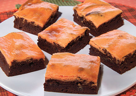 Halloween Cheesecake Brownies